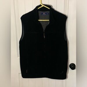 Vineyard Vines Sherpa Vest Nantucket Mens Size M. Black